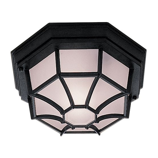 Vermont Outdoor Wall/Ceiling Light - Black Metal &amp; Glass