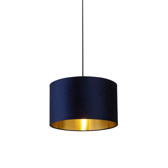 Navy Velvet Shade with Gold Inner Dia.40cm