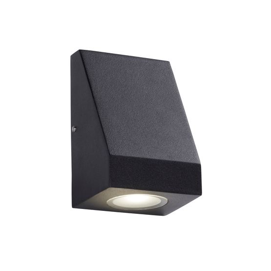 Troy Outdoor Wall Light - Black Metal &amp; Glass