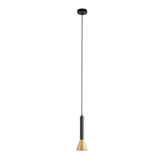 Signal Pendant - Black &amp; Gold Metal