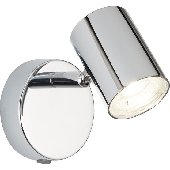 Rollo Spotlight Wall Light - Chrome Metal