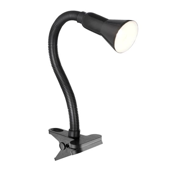 Desk Partners Flex Clip Task Lamp - Black Metal