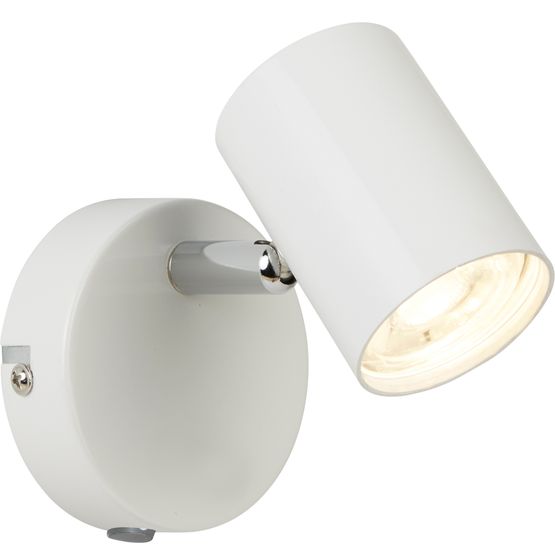 Rollo Spotlight Wall Light - White Metal