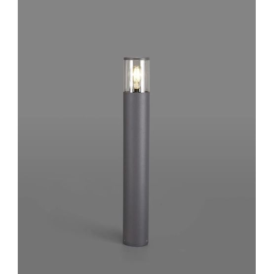 Maxine 65cm Post Lamp 1 x E27, IP54, Anthracite/Clear, 2yrs Warranty